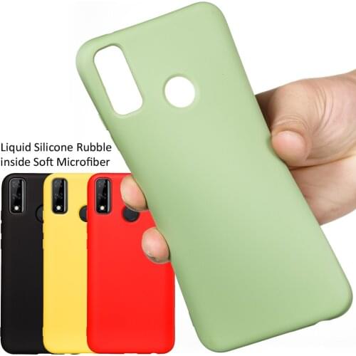Liquid Silicone Case For Huawei Y8s Soft Gel Rubber Protective Cover