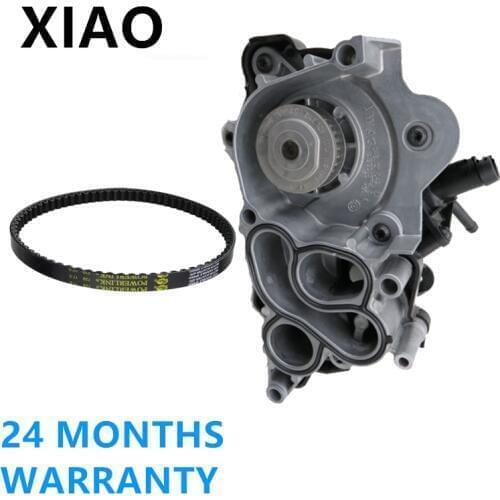 04E 121 600 AD Engine Coolant Water Pump+Belt For VW Jetta 1.4T 11-13 04E121119B 04E121004M 04E121600AD 04E121605E 04E121600D
