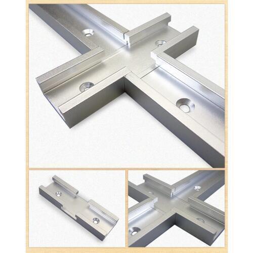 1PCS Woodworking Slot Cross Connector Guide Rail Electric Circular Saw Flip Table Table Saw Table Track Intersection