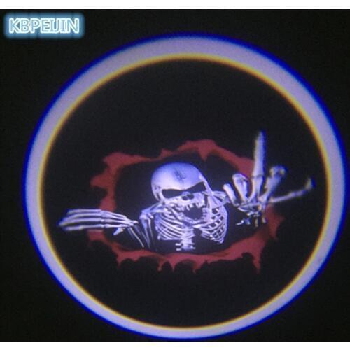 2pcs Car Styling Car Door Welcome Light Projector Logo Sticker for Opel Mokka zafira corsa astra insignia vectra Accessories