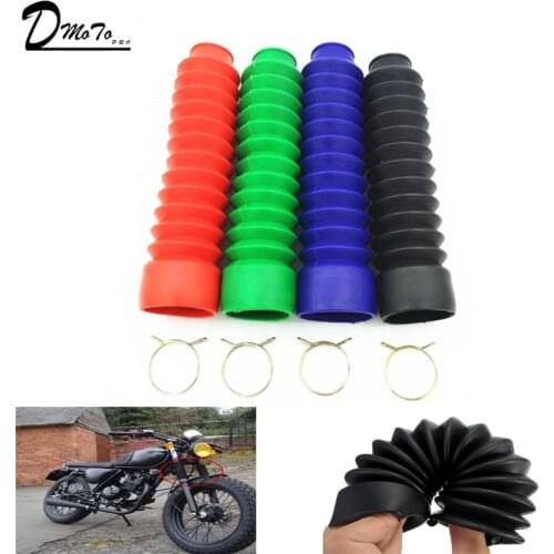 2Pcs Motorcycle Front Fork Cover Gaiters Gators Boot Shock Protector Dust Guard for Off Road Pit Dirt Bike Motocross Bicycle New