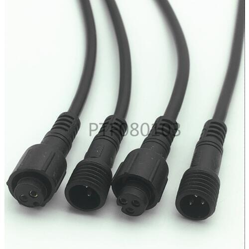 5 Pairs 2 pin 3 pin 4 Pin 20cm Connectors Socket Plug 0.2mm 24AWG LED Cable Wire LED Strips Waterproof IP65 Male/Female