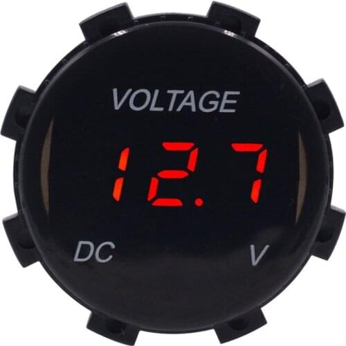 Car Modified Instrument Car Voltmeter Meter Universal Design With Light Automobile Assembly Parts And Equipment