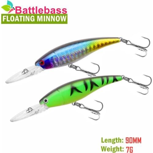 BATTLEBASS 1PC 9cm 7g Fishing Lure Swimbait Small Minnow Crazy Wobblers Jerkbait Crankbait Pike Lures Artificial Hard Bait