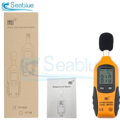 HT-80A High-definition Digital Noise Tester LCD Display Noise Device With 1 / 2-inch Polarized Condenser Microphone