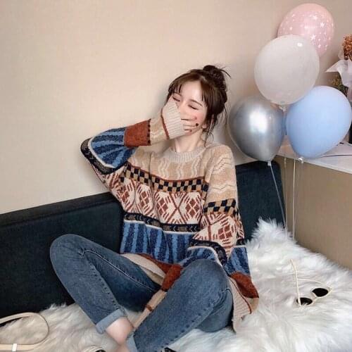 Cheap wholesale 2021 spring autumn winter new fashion casual warm nice women Sweater woman female OL Pullover BAy227