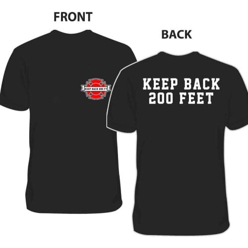 New Fire Rescue Keep 200 Feet New York Fire Dept New Unisex Custom Printed Personalized T-Shirts Shirt Design Website
