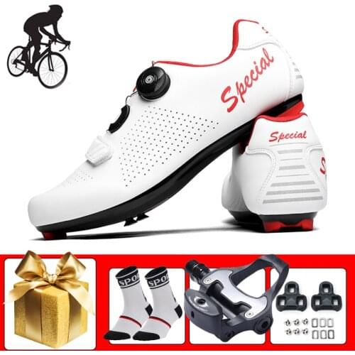 Racing Bicycle Shoes Men Women Zapatillas Ciclismo Outdoor Road Bike Sneakers Add SPD-SL Pedals Self-locking Breathable Footwear