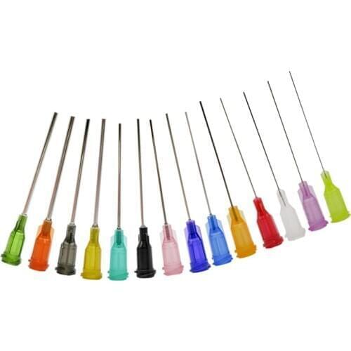 10pcs Dispensing Needles TS-TT Syringe Needle 1.5" 1.5 Inch Length Machine Nozzle Glue Needle Blunt End Threaded Port 14G To 27G