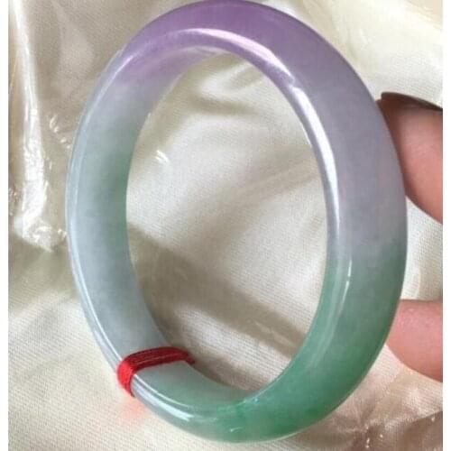Fine Jewelry>>Bangle 57 58 59 60 mm Certified (Grade A)100% Natural Green Jadeite JADE Bracelet Bangle
