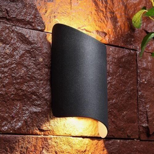 Outdoor Waterproof IP55 LED Wall Light Porch Garden Wall Lamp Home Sconce Indoor Decoration Lighting Lamp Aluminum AC85-265V