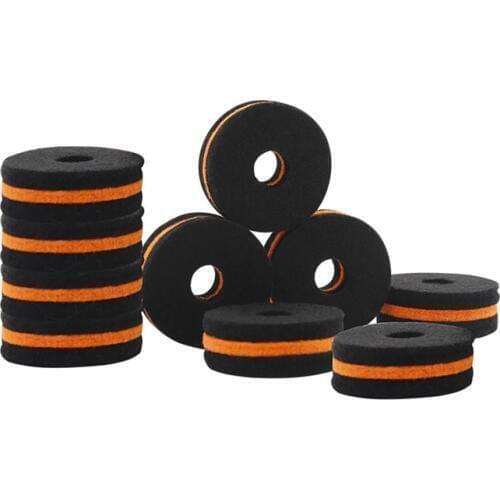New 10Pcs/Set MD139 Drum Kit Cymbal Felt Pads Instrument Protection Protection Accessories