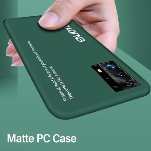 Ultra-thin Colorful Matte Hard PC Phone Case For Huawei P40 P30 P20 lite Mate 30 20 10 Pro Honor 8 Cute Shockproof Frosted Cover