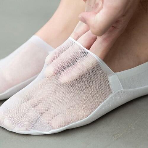 2020 New Sock Slippers Men No Show Thin Invisible Fashion Socks Man Summer High Quality Ankle Solid Color Breathable Socks Men