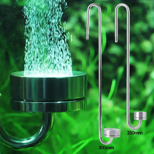 2 Types Stainless Steel Carbon Dioxide Diffuser Atomiser Fish Tank Supplies Aquarium Equipment for Fish Tank Aquatic Water Plan