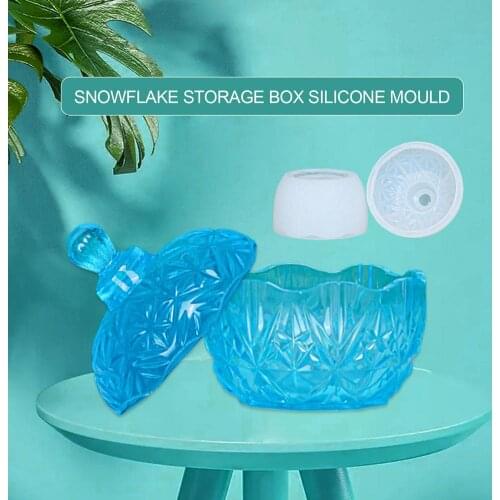 DIY Mold Easy Demoulding Snowflake Storage Box Silicone Mould DIY Handmade Easy To Demould And Clean