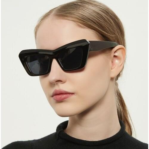 Black Cat Eye Sunglasses Women New Vintage Oversized Orange Shades Brand Design Luxury Sun Glasses UV400 Eyewear Oculos Female