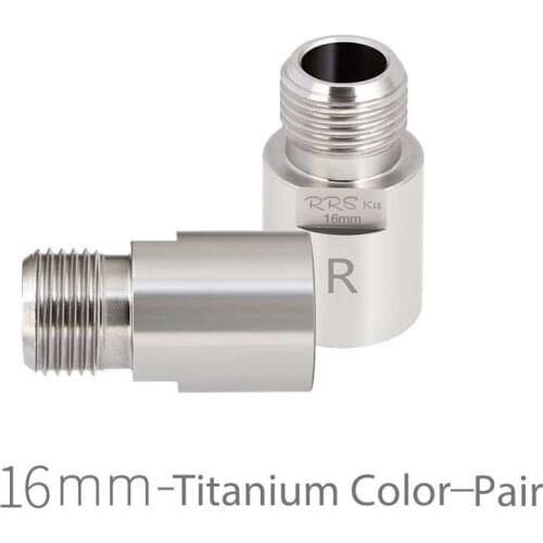 Rrskit Steel Material Bike Pedal Axle Extenders Bicycle Pedal Extension Bolts Spacers 16mm/20mm For MTB Road Bicycle Pedals