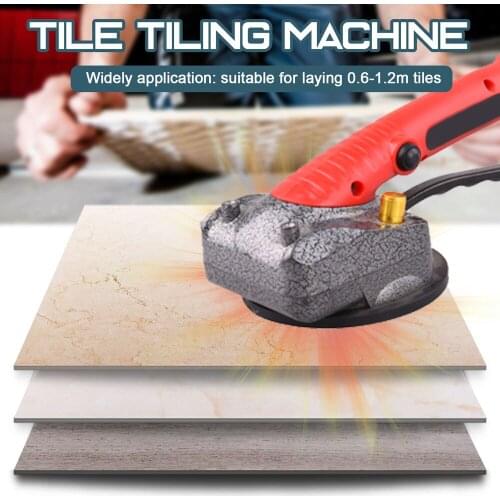10-150Hz Tile Tiling Machine Wall Floor Tiles Laying Vibrating Tool with 100*100mm Suction Cup 10 Gear Frequency 45kg Adsorption