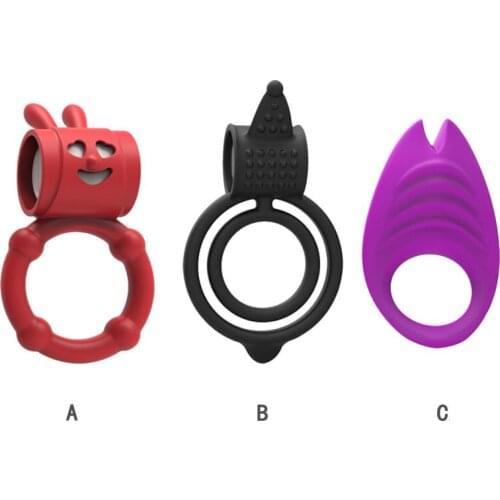 Lock Ring Vibrating Penis Erection Delaying Ejaculation Cock Rings Penis Enlargement Sex Toys for Man Adult Cock Ring Sexy