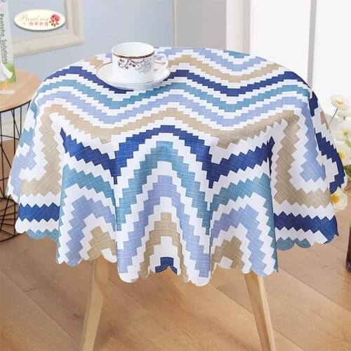 Proud Rose Waterproof Round Table Cloth Printed Tablecloths Custom Rural Style Decoration Cover Cloth Hotel Supplies