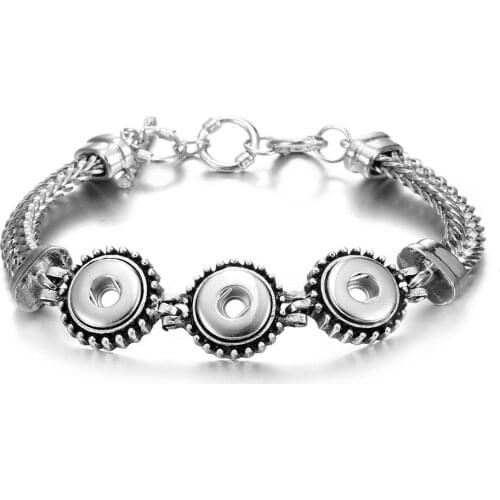 12mm Snap Button Retro PU leather bracelet Female Sterling Jewelry watches women one direction Unisex DIY jewelry