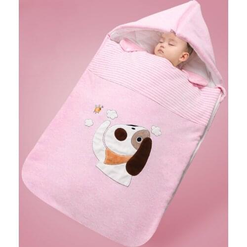 Winter Cotton Baby Sleeping Bag Envelopes Swaddle Wrap Blanket For Newborns Sleep Sack Baby Bedding Warm Sleeping Bag 0-8 Months