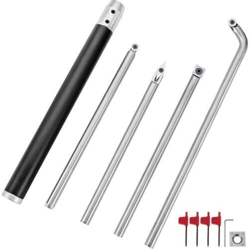 1 Set Aluminum Alloy Lathe Wood Turning Tool Carbide Insert Cutter Woodworking Tool Wood Turning Lathe Tool