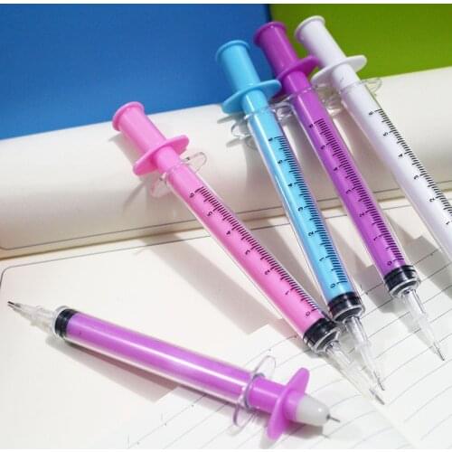 1pcs Cute Syringe Cartoon Gel Pen Cute Magic Pens Kawaii Gel Pens For School Writing Novelty Stationery Girls Gifts