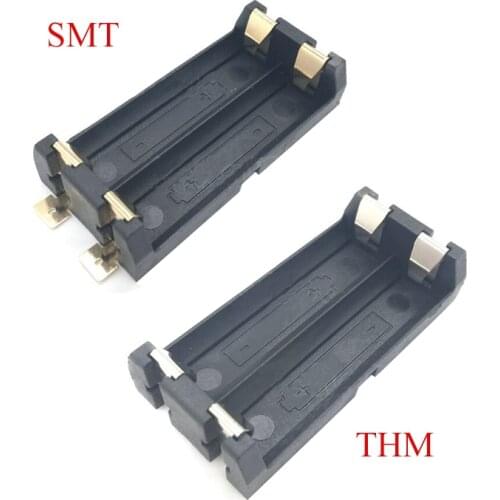 1Pcs High Quality Gold Plated SMT SMD 2 AA Battery Holder Battery Box Battery Case THM 2AA Holder