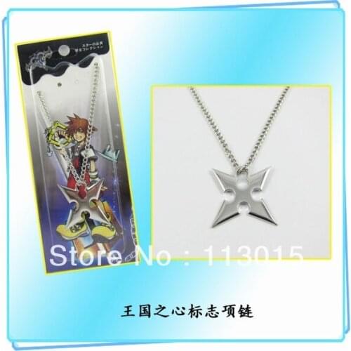 10 PCS/LOT Vedio Game Kingdom Hearts Necklace SORA ROXAS Pendant Collar wholesale