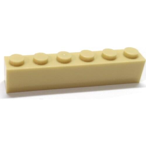 40PCS/lot Building Blocks DIY High 1x6 Dots 16Color Bricks Size Compatible With lego DIY kids toys Educational for children