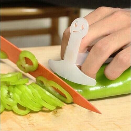 NEW 5pcs Smile Finger Protector Adjustable Safe Kitchen Vegetable Hand Food Palm Rest Chopping Knife Guard Finger Cut Protector