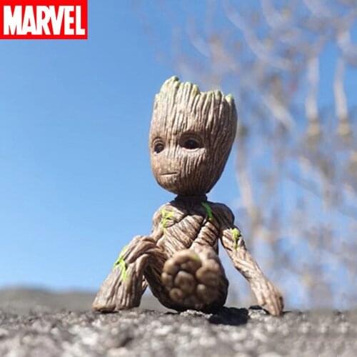 5 CM Avengers Groot Model Marvel Anime Figure Tree Man Disney Cartoon Movie Action Figures Doll Desktop Decoration Toy Kids Gift