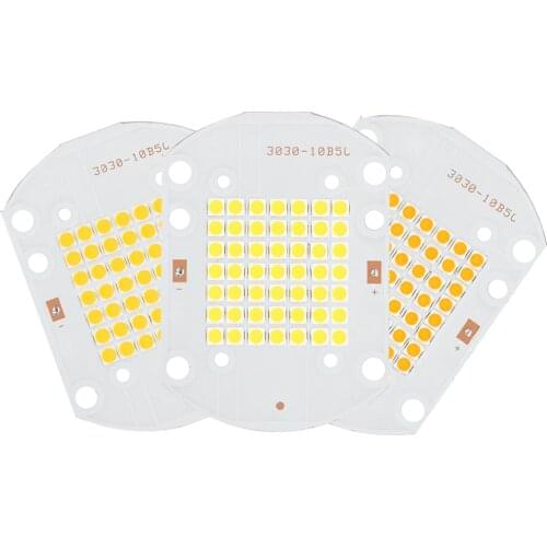 LED Chip Beads COB 50W DC30-32V Cold white warm white 57*41mm Yellow Led Lamp High Quality For DIY Flood Light Bulbs Spotlights