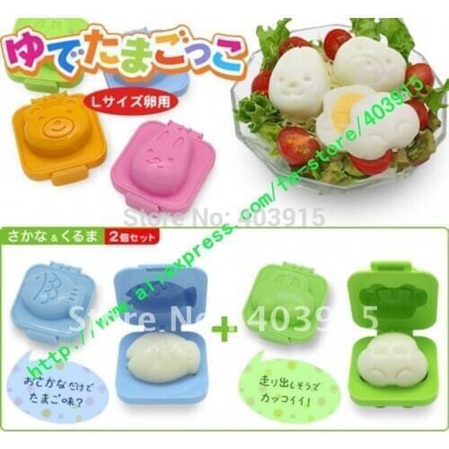 Free Shipping 6 designs cartoon egg mold,egg mould, rice mold,rice mould,bento mold mould,cake mold