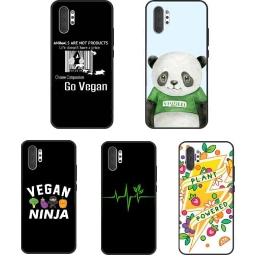 Vegan Pattern For Samsung Galaxy S20 FE S8 S9 S10 Plus S10e Note 10 Plus Note 20 S21 Ultra Phone Case