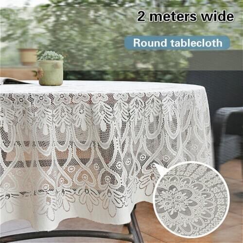 European Mediterranean Jacquard Embroidery Big Tablecloth Home Dining Table Cloth Hotel Restaurant Party Decoration Tapete Nappe