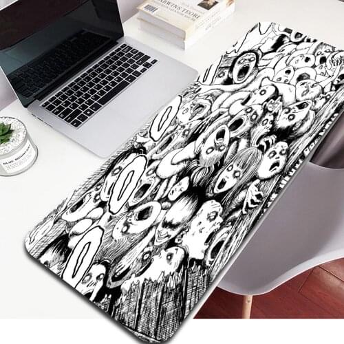 Junji Ito Laptop Gaming Mice Mousepad Free Shipping Large Mouse Pad Keyboards Mat Anime Mouse Pad Mats 40X90 Mausepad