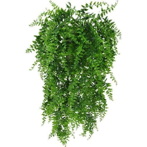 Artificial Plants Vines Boston Fern Bushes Fake Hanging Plant Ivy Greenery Vine for Home Wedding Party Decoration