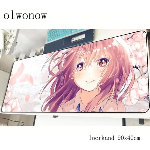 Koe No Katachi pad mouse computer gamer High quality mouse pad 900x400x3mm padmouse A Silent Voice mousepad gadget desk mats