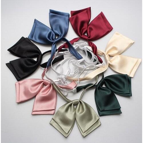 Linbaiway Bow Tie Womens Japanese Bowtie Bowknots Cravats Uniform School Bowties Gilrs Neckwear Ties Party Accessories