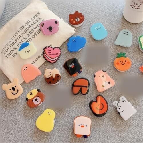 Cartoon Cat Bear Koala Expanding Stand Grip Mount Phone Socket Fold Mobile Smartphones Pocket Desktop Stand Bracket Phone Holder