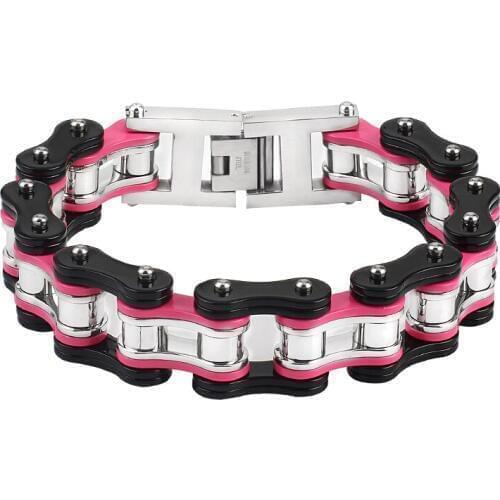 Punk Stainless steel Mens and Women Biker Bracelet Bangles waterproof bicycle motorcycle Chains Bracelets Jewelry gift wholesale