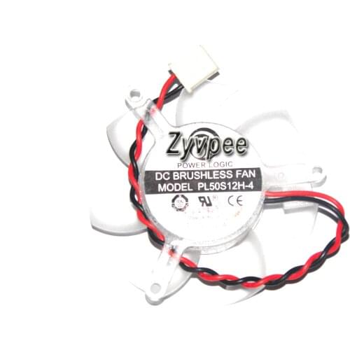 Power Logic PL50S12H-4 12V 0.2A 2 wires 2 pins transparent vga fan graphics card cooler