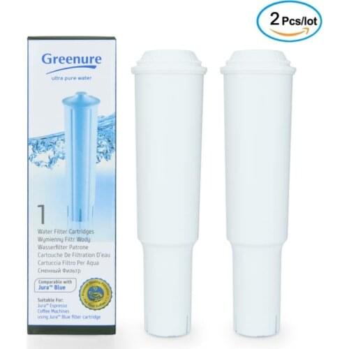 Certified coffee machine water filter, compatible with Jura Clearyl White, 64553, 7520, 60209, 68739 2 packs