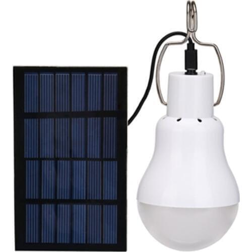 LED Solar Power Camping Light Portable 15W Outdoor Energy Saving Bulb Night Light For Home Camping Fishing Courtyard Emergency