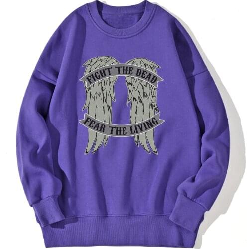 Sweatshirt Mens Wing Anime Drop shoulders Mens Sweatshirt Casual Fashion Clothing Outwear Hipster 2021 Retro Sudaderas Masculino