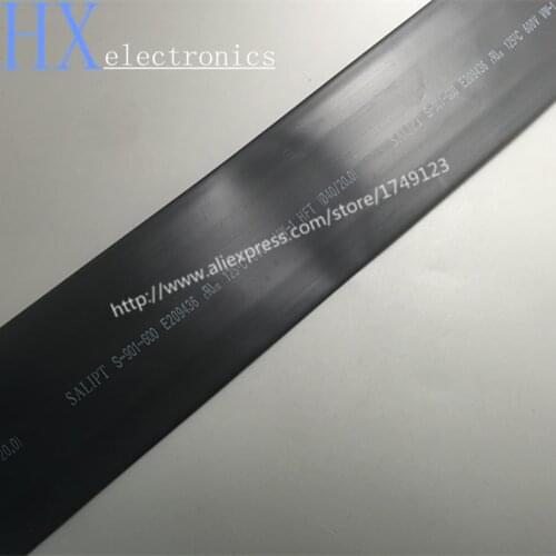Free shipping 1meter Black Heat Shrinkable Tube Shrink Diameter 40mm