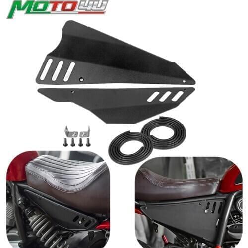 For Ducati Scrambler 800 Aluminum Motorcycle Side Panel cover protection Decorative covers Cafe Racer Scrambler